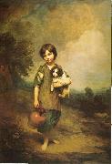 Thomas Gainsborough A Cottage Girl with Dog and Pitcher oil painting picture wholesale